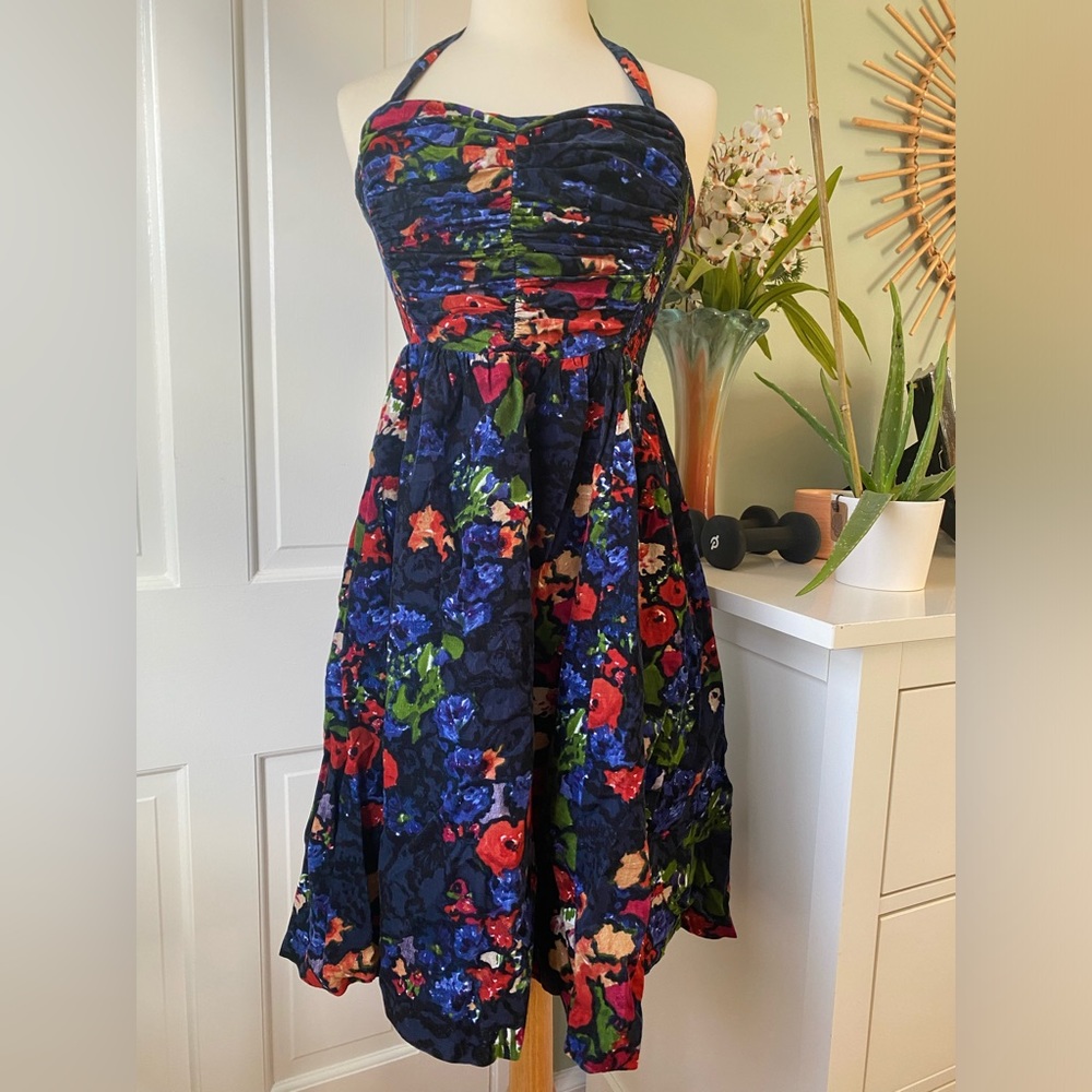 Anthropologie halter dress